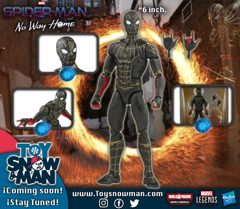 Marvel Legends Series Black & Gold Suit Spider-Man (preorder dec/Feb) - Action figure -  Hasbro