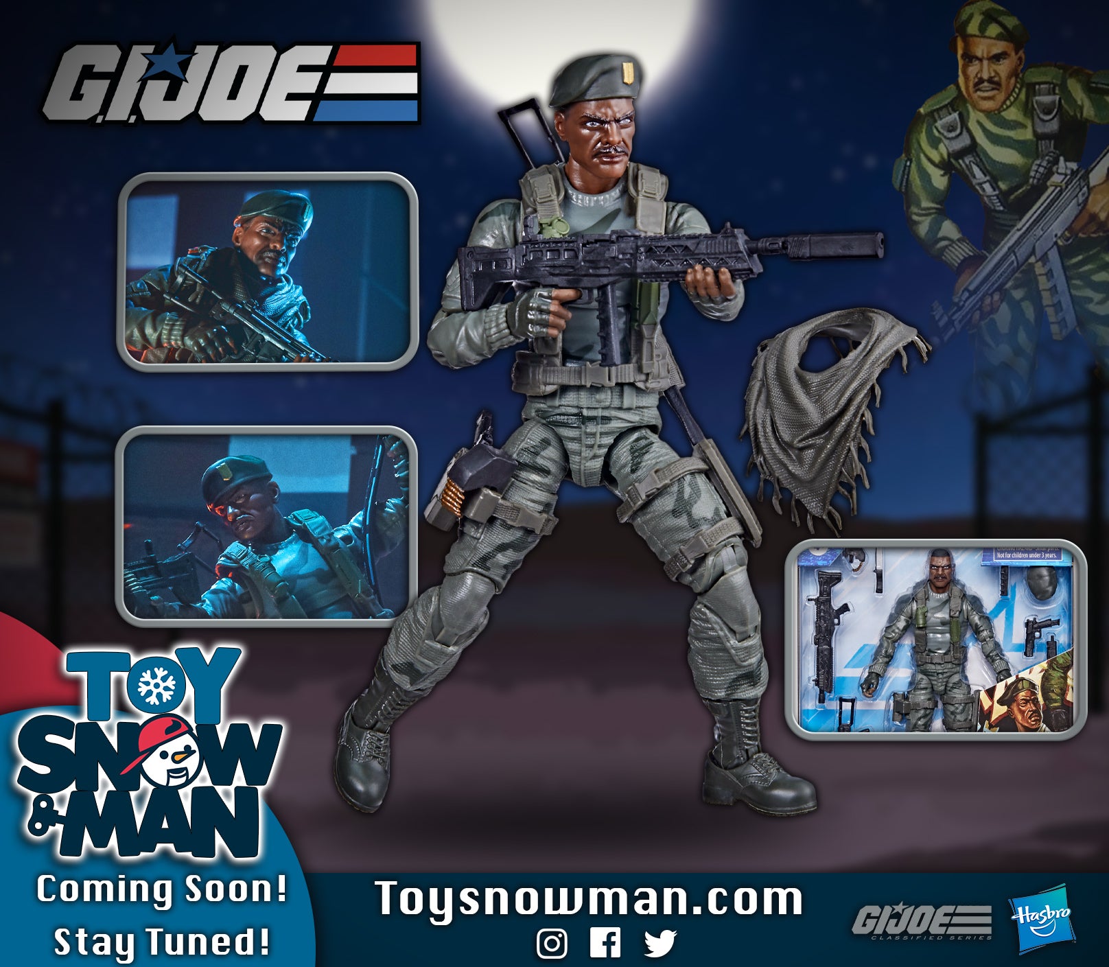 G.I. Joe Classified Series Action Figure Stalker Wilkinson 15 Cm - Con Accessori E Confezione Da Collezione Con Grafica Artista