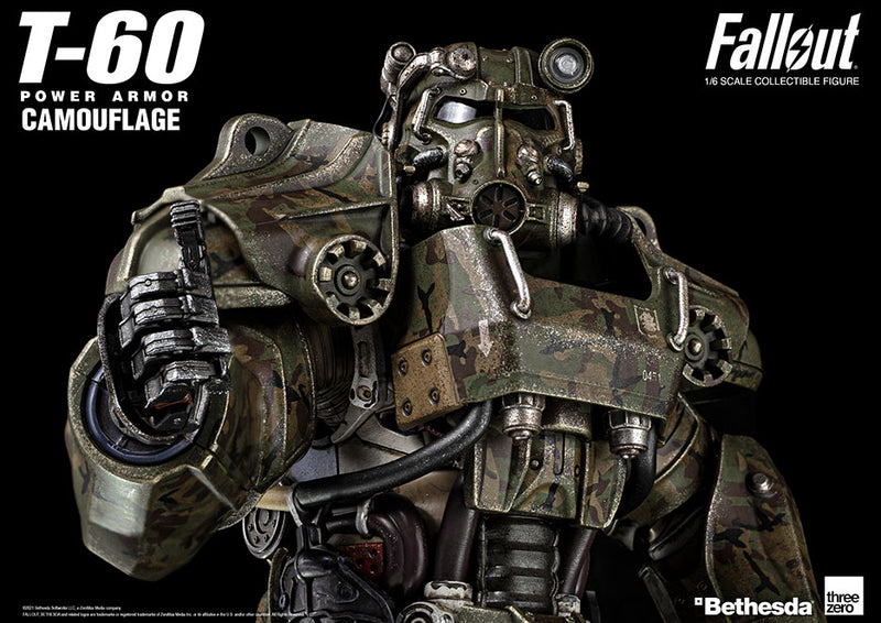 FALLOUT T-60 CAMOUFLAGE POWER ARMOR 1/6 SCALE - Action figure -  ThreeZero