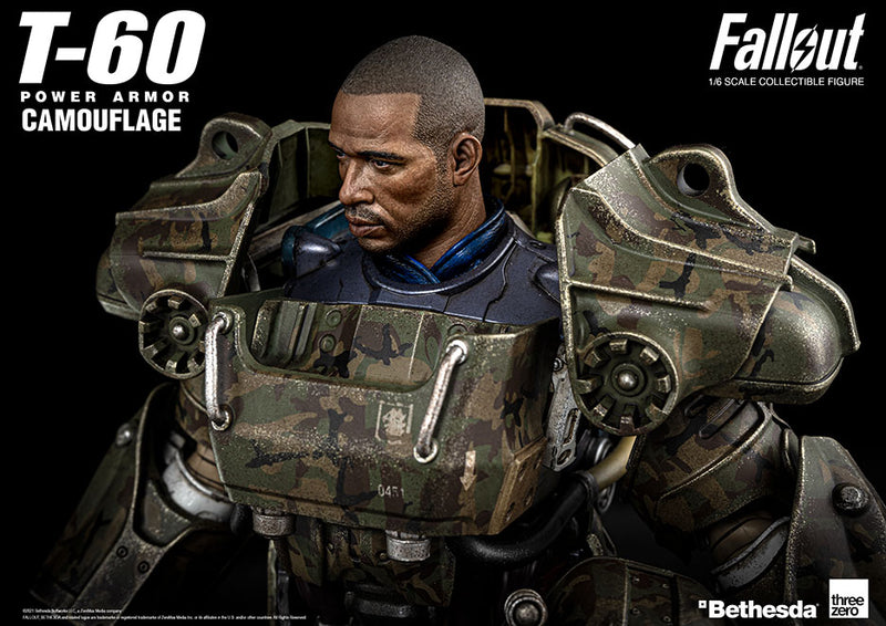 FALLOUT T-60 CAMOUFLAGE POWER ARMOR 1/6 SCALE - Action figure -  ThreeZero