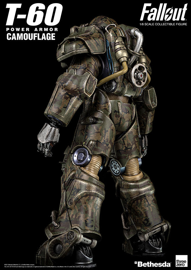 FALLOUT T-60 CAMOUFLAGE POWER ARMOR 1/6 SCALE - Action figure -  ThreeZero