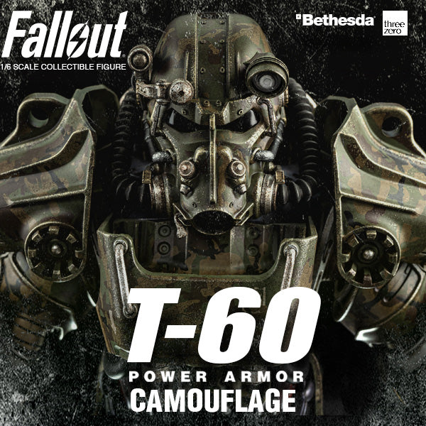 FALLOUT T-60 CAMOUFLAGE POWER ARMOR 1/6 SCALE - Action figure -  ThreeZero