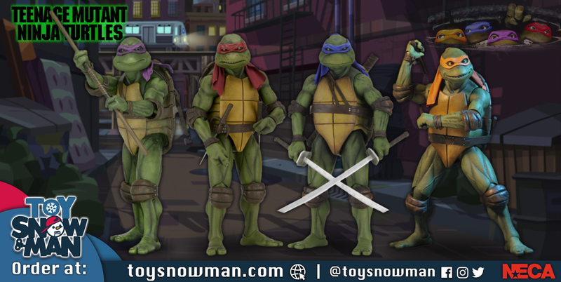 Teenage Mutant Ninja Turtles movie 7" inch (1990) –set of 4 Action Figure - Action & Toy Figures -  nec