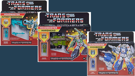 Transformers 2021 Modern Figure in Retro Packaging Auobots Headmaster SET of 3 - Collectables > Action Figures > toys -  Hasbro