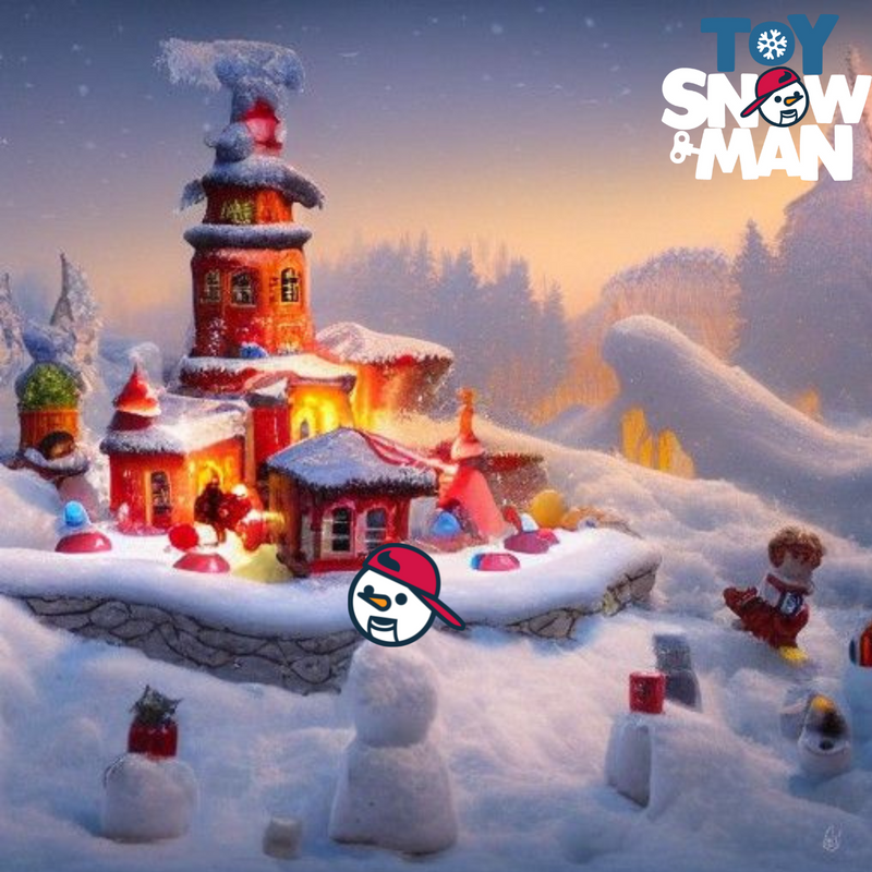 Snow Fort - ( ship later / Add to Stash ) -  -  Toy Snowman