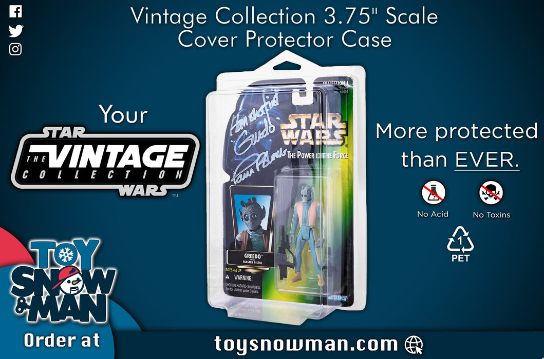 STAR WARS vintage collection COVER STORAGE DISPLAY CASES  Protector covers case - accessory -  Toy Snowman