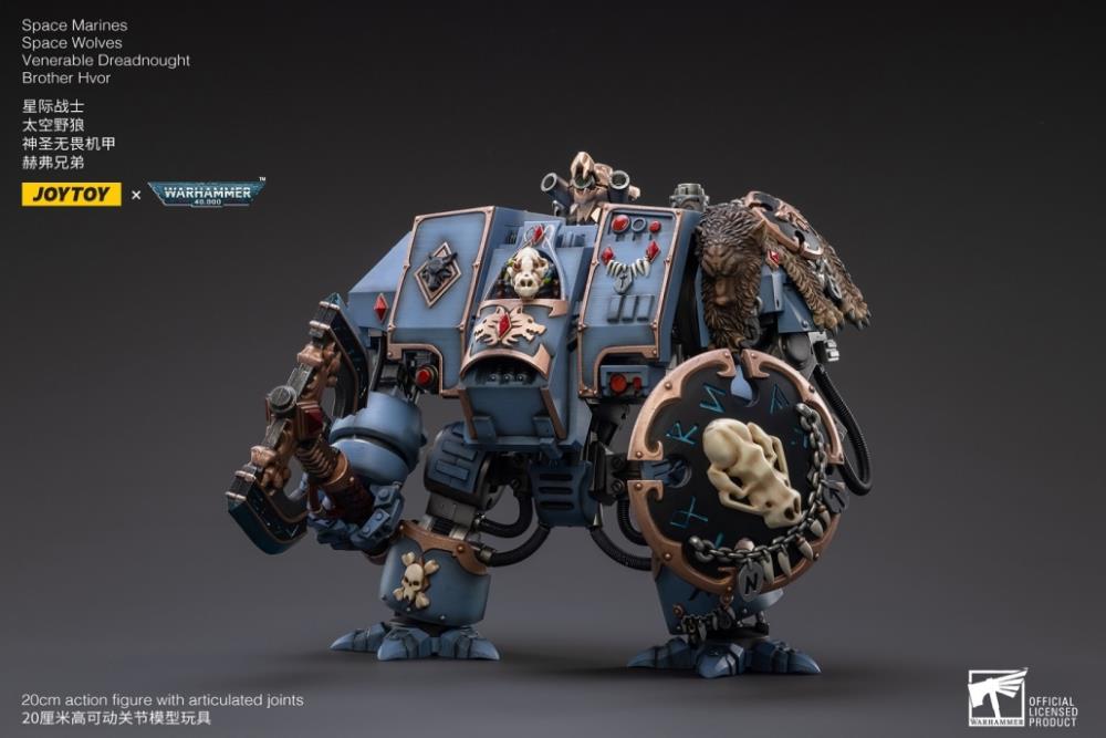 Warhammer 40K - Space Wolves - Venerable Dreadnought Brother Hvor - Collectables > Action Figures > toys -  Joy Toy