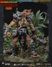 Dinosaur Battlefield Carnotaurus Warrior Recruit - Orange - 1/12 Scale Figure (preorder) - Collectables > Action Figures > toys -  AxyToys