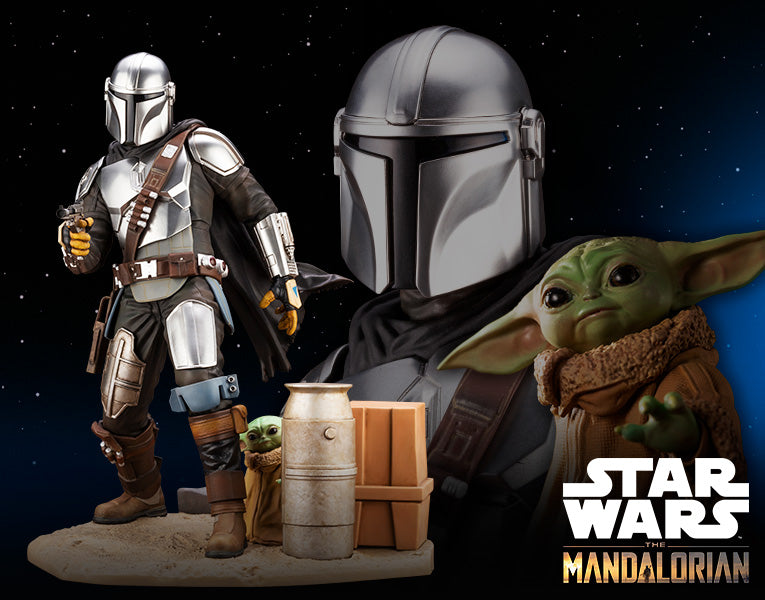 The Mandalorian & The Child Statue by KOTOBUKIYA ArtFX Star wars - statue -  Kotobukiya