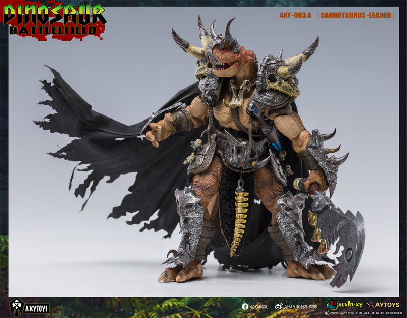 Dinosaur Battlefield Carnotaurus Leader - Orange - 1/12 Scale Figure (preorder) - Collectables > Action Figures > toys -  AxyToys