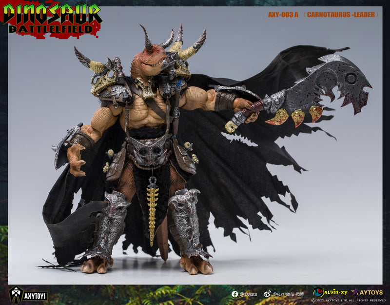 Dinosaur Battlefield Carnotaurus Leader - Orange - 1/12 Scale Figure (preorder) - Collectables > Action Figures > toys -  AxyToys