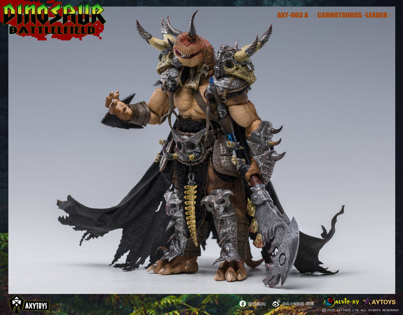 Dinosaur Battlefield Carnotaurus Leader - Orange - 1/12 Scale Figure (preorder) - Collectables > Action Figures > toys -  AxyToys