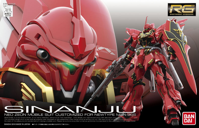 REAL GRADE - SINANJU -  1/144 MSN-06S - Model Kit > Collectable > Gunpla > Hobby -  Bandai