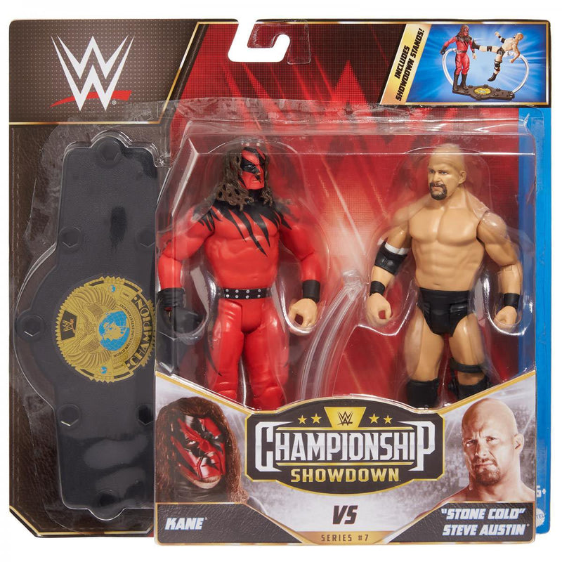 WWE Championship Showdown Series 7 Stone Cold Steve Austin vs Kane Action Figure 2-Pack - Action & Toy Figures -  mattel