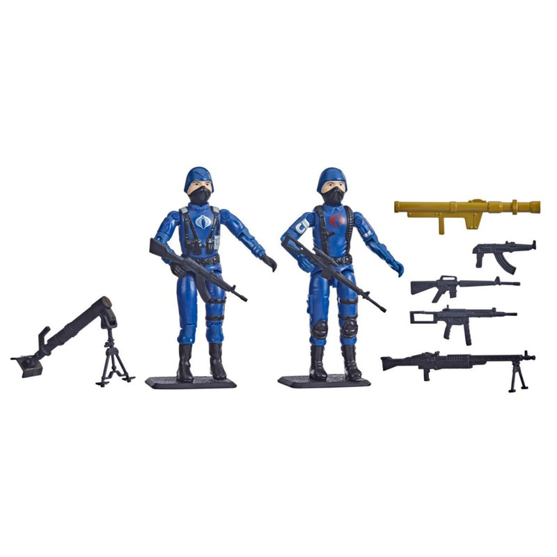 G.I. Joe Retro Collection Cobra Officer and Cobra Trooper 3 3/4-Inch Action Figures 2-Pack - Exclusive (preorder) - Action & Toy Figures -  Hasbro