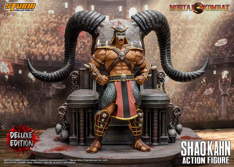 Mortal Kombat Shao Kahn - Deluxe - 1/12 Scale (preorder ETA Q3) - Collectables > Action Figures > toys -  Storm Collectibles