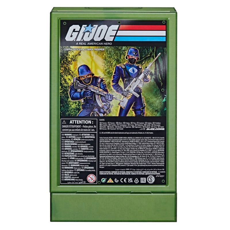 G.I. Joe Retro Collection Cobra Officer and Cobra Trooper 3 3/4-Inch Action Figures 2-Pack - Exclusive (preorder) - Action & Toy Figures -  Hasbro