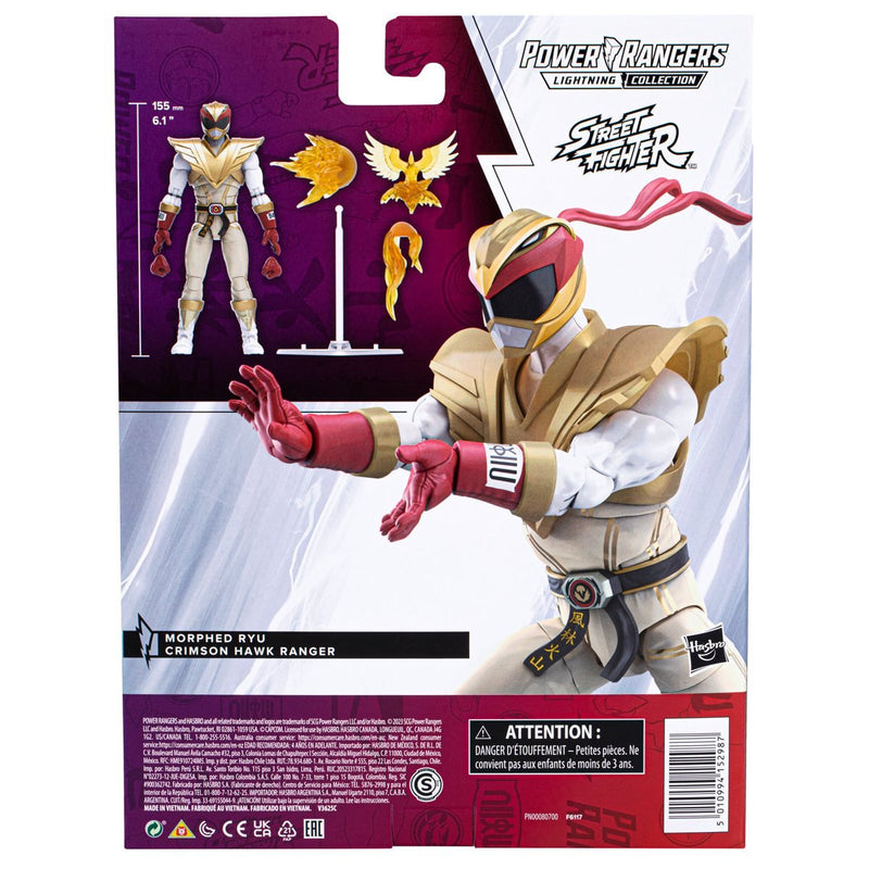Power Rangers X Street Fighter Lightning Collection Morphed Ryu Crimson Hawk Ranger (preorder) - Action & Toy Figures -  Hasbro