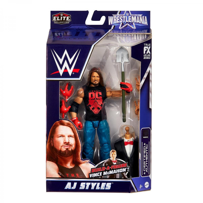 AJ Styles Action Figure - WWE WrestleMania Elite 2022 - Action figure -  mattel