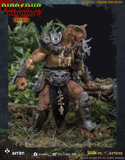 Dinosaur Battlefield Carnotaurus Warrior Veteran - Orange - 1/12 Scale Figure (preorder) - Collectables > Action Figures > toys -  AxyToys
