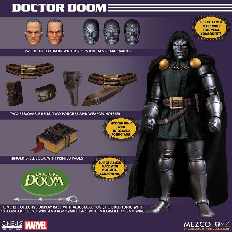 Doctor Doom One:12 Collective Action Figure (Preorder Q2 2023) - Action & Toy Figures -  MEZCO TOYS