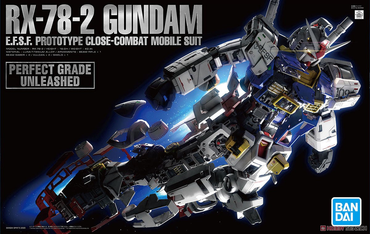 Gundam RX-78-2 - Perfect Grade Unleashed 1/60 Kit — Toy Snowman