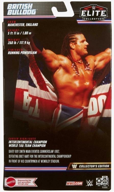 WWE Elite Collection Series 94 The British Bulldog - Action & Toy Figures -  mattel