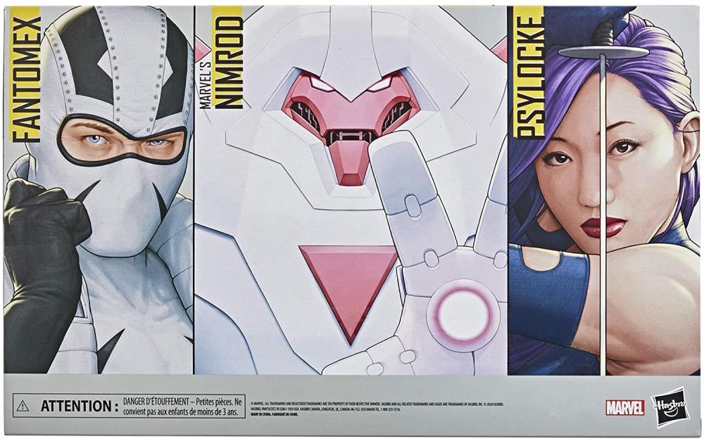 X-Men Marvel Legends Psylocke, Nimrod, and Fantomex Pack of 3