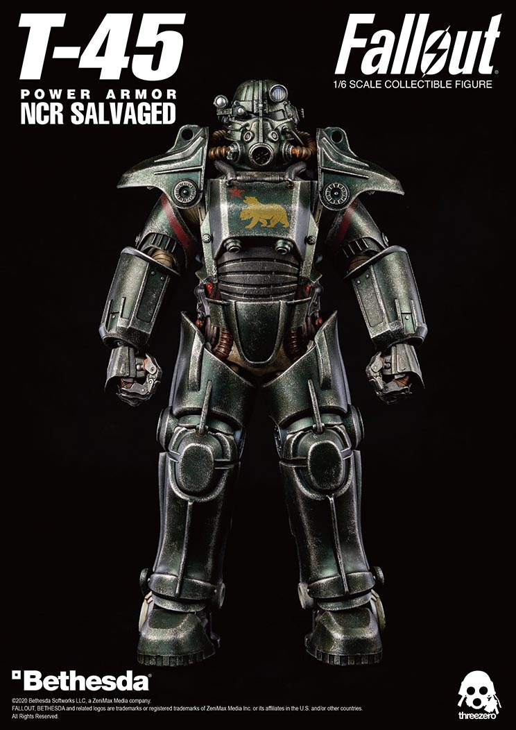 ThreeZero Fallout T-45 NCR Salvaged Power Armor - Toy Snowman
