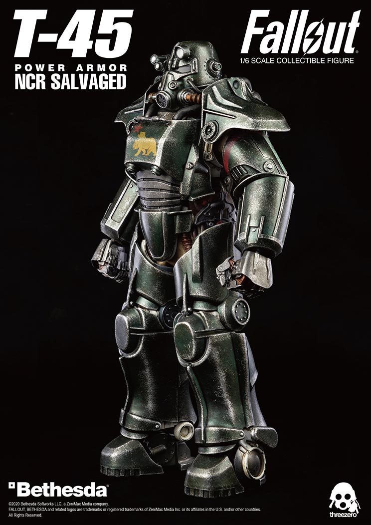 ThreeZero Fallout T-45 NCR Salvaged Power Armor - Toy Snowman