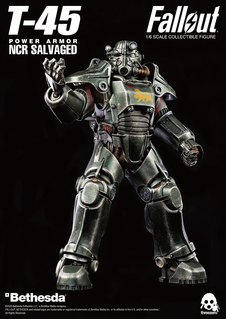 ThreeZero Fallout T-45 NCR Salvaged Power Armor - Toy Snowman