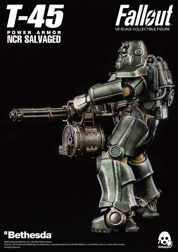 ThreeZero Fallout T-45 NCR Salvaged Power Armor - Toy Snowman