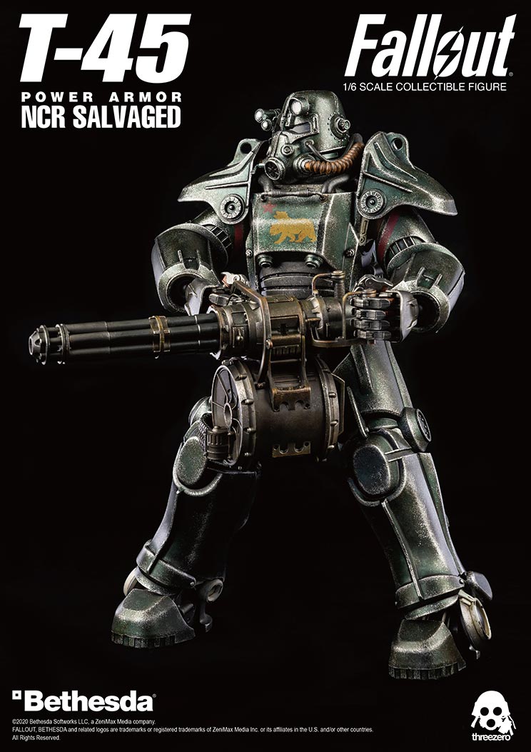 ThreeZero Fallout T-45 NCR Salvaged Power Armor - Toy Snowman