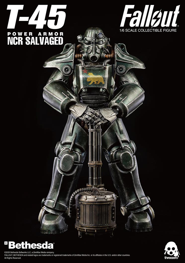 ThreeZero Fallout T-45 NCR Salvaged Power Armor - Toy Snowman
