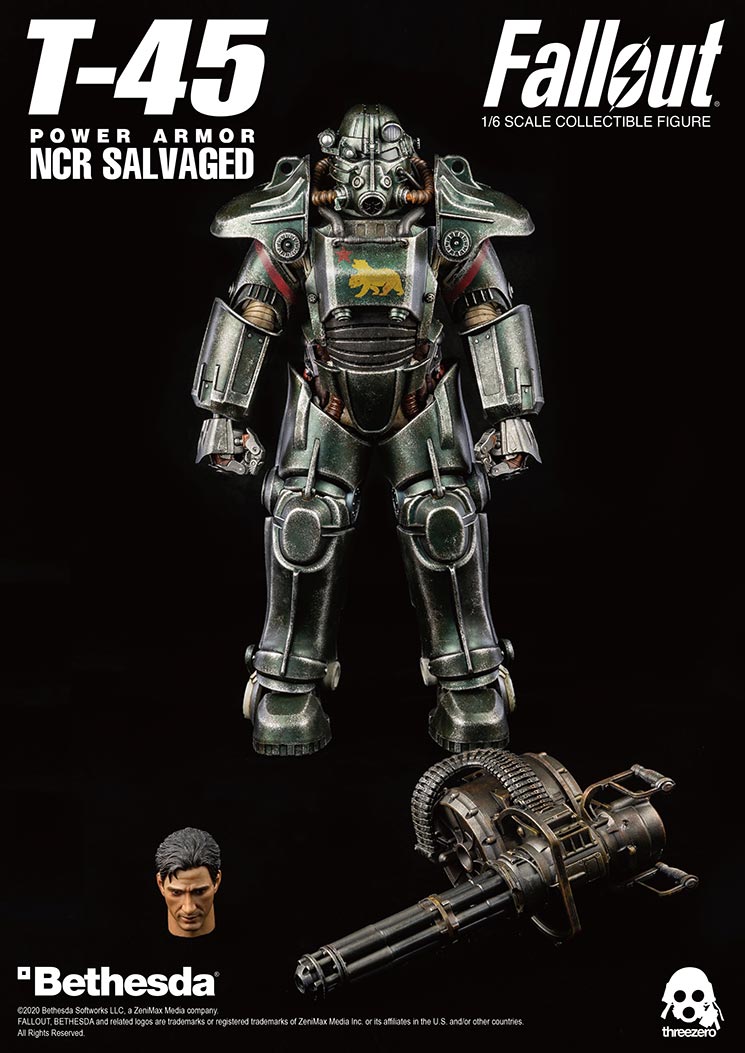 ThreeZero Fallout T-45 NCR Salvaged Power Armor - Toy Snowman