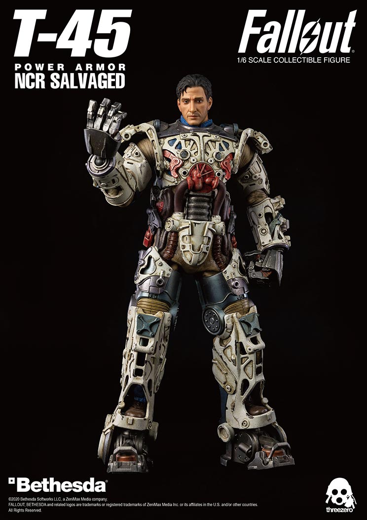 ThreeZero Fallout T-45 NCR Salvaged Power Armor - Toy Snowman