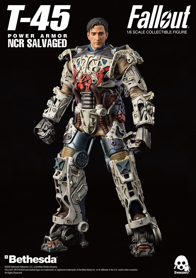 ThreeZero Fallout T-45 NCR Salvaged Power Armor - Toy Snowman