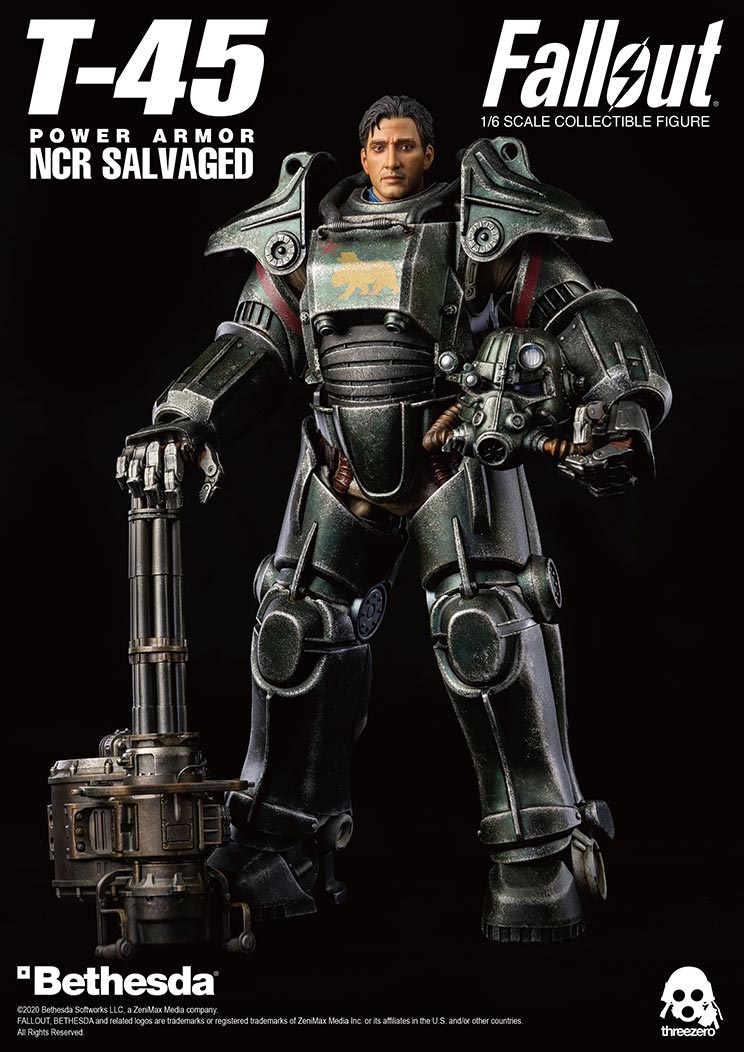 ThreeZero Fallout T-45 NCR Salvaged Power Armor - Toy Snowman