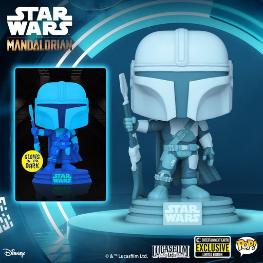 Star Wars: The Mandalorian Hologram Glow-in-the-Dark Pop! Vinyl Figure - Exclusive - Action & Toy Figures -  Funko Pop!
