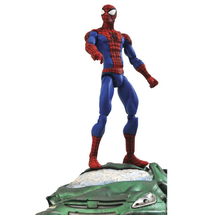 Marvel Select Spider-Man Action Figure with Crushed Car Base - Action & Toy Figures -  Diamond Select Toys