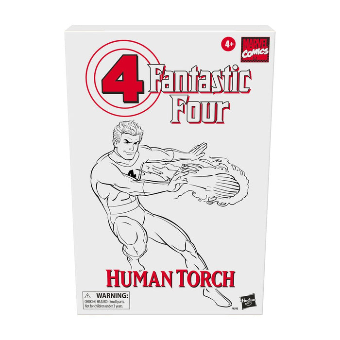 Marvel Legends Fantastic Four Retro Collection Human Torch Exclusive - Action & Toy Figures -  Hasbro
