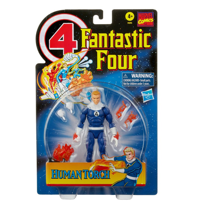 Marvel Legends Fantastic Four Retro Collection Human Torch Exclusive - Action & Toy Figures -  Hasbro