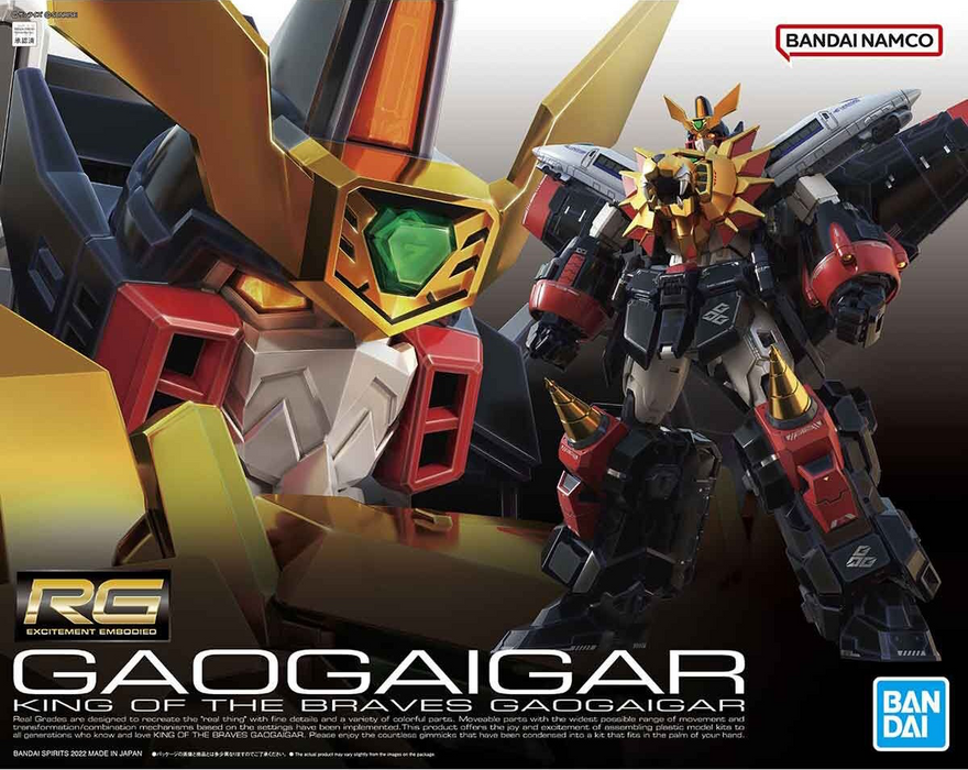 Real Grade - The King of Braves GaoGaiGar: GaoGaiGar - Model Kit > Collectable > Gunpla > Hobby -  Bandai