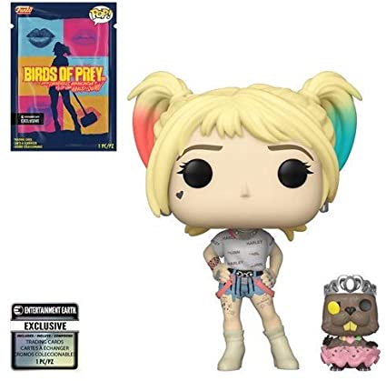 Birds of Prey Harley Quinn with Beaver Pop! Vinyl Figure with Collectible Card - Entertainment Earth Exclusive - Toy Snowman