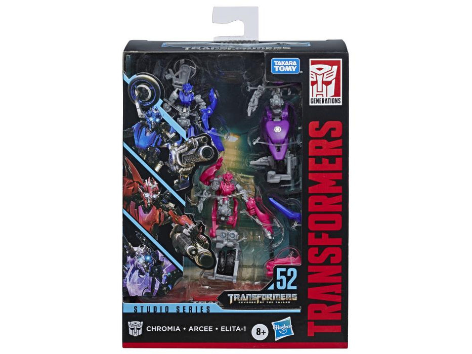 Transformers Studio Series 52 Deluxe Chromia, Arcee, and Elita-1 - Toy Snowman