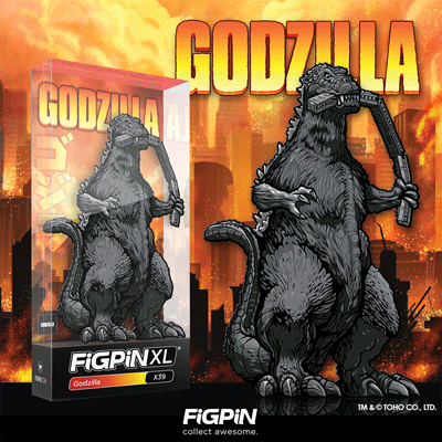 Godzilla FiGPiN XL 6-Inch Enamel Pin - Toy Snowman