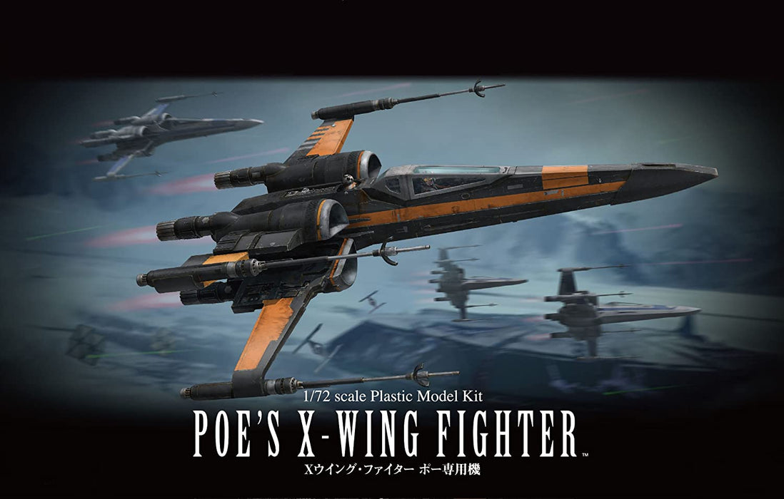 Bandai Hobby Star Wars 1/72 Poe's X-Wing Fighter The Force Awakens Building Kit - Toy Snowman