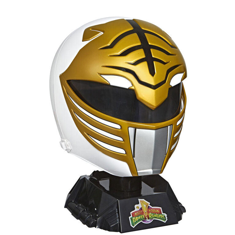 Power Rangers - Lightning Collection Mighty Morphin White Ranger Premium Collector Helmet - Toy Snowman