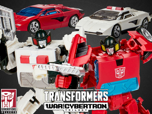 Transformers Generations Selects WFC-GS20 Cordon and Autobot Spin-out, War for Cybertron Deluxe Class Collector Figures - Toy Snowman