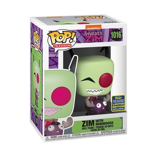 Invader Zim with Minimoose Pop! Vinyl Figure - 2020 Convention Exclusive - Toy Snowman